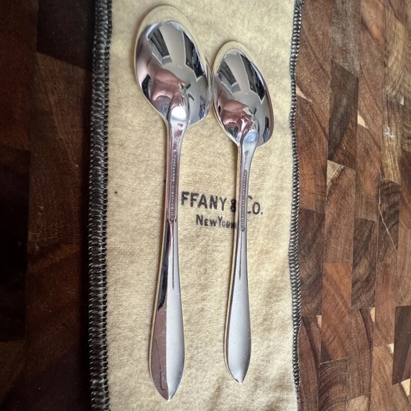 Tiffany & Co. Other - Tiffany & Co. Faneuil Sterling Silver 4.25” Teaspoon Set from 1910s with Dustbag